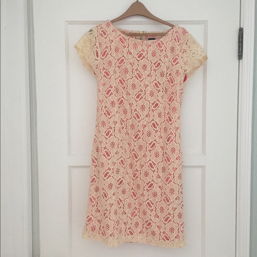 NWT LABEL Dress lace overlay dress, size 4